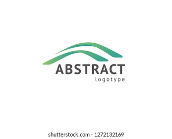 Abstract vetor logo vector design. Sign for business, internet communication company, digital agency, marketing. Modern decorative geometric icon.