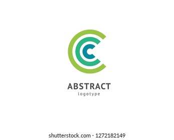 Abstract vetor logo vector design. Sign for business, internet communication company, digital agency, marketing. Modern decorative geometric icon.