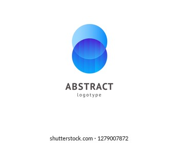 Abstract vetor logo vector design. Sign for business, internet communication company, digital agency, marketing. Modern decorative geometric icon.