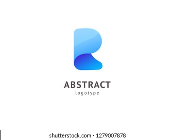 Abstract vetor logo vector design. Sign for business, internet communication company, digital agency, marketing. Modern decorative geometric icon.