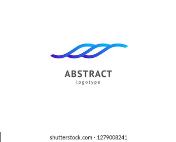 Abstract vetor logo vector design. Sign for business, internet communication company, digital agency, marketing. Modern decorative geometric icon.