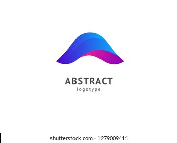 Abstract vetor logo vector design. Sign for business, internet communication company, digital agency, marketing. Modern decorative geometric icon.