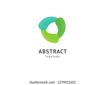 Abstract vetor logo vector design. Sign for business, internet communication company, digital agency, marketing. Modern decorative geometric icon.