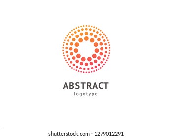 Abstract vetor logo vector design. Sign for business, internet communication company, digital agency, marketing. Modern decorative geometric icon.