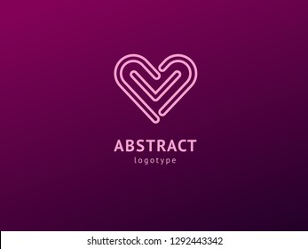 Abstract vetor logo vector design. Sign for business, Logo design care vector template. Modern decorative geometric icon.