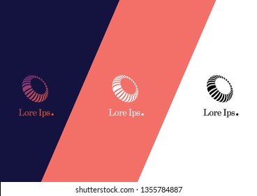 Abstract vetor logo vector design. Sign for business, internet communication company, digital agency, marketing. Modern decorative geometric icon. 