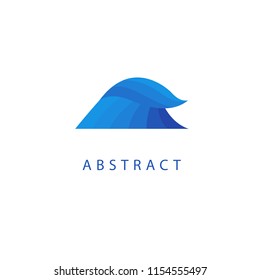 Abstract vetor Sea logo vector design. Sign for business, swimming pool, aqua, aquarium, spa, resort, diving, surfing . Modern decorative wave geometric icon.