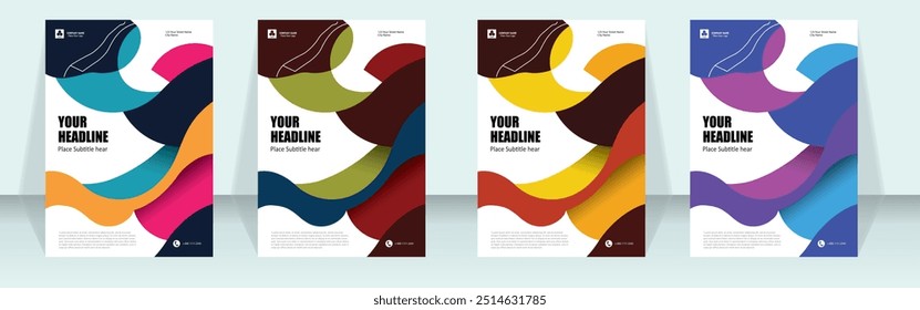 Abstract Vibes Energetic Color and Shape Fusion Graphic Art Flyer