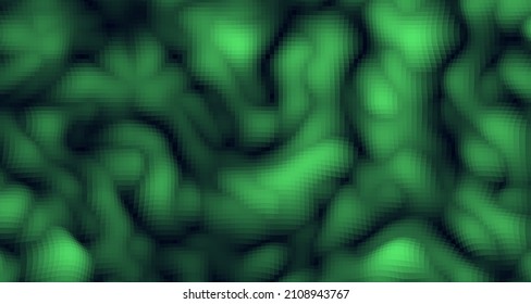Abstract Vibrant Background with 3D Curvy Shapes. Flowing Liquid Smoke Effect Texture. Abstract Waves Flow Wallpaper. Vector Illustration. 