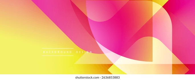 Abstract vibrant background. Gradient colors blend, creating dynamic shapes. Modern design, suitable for banners or presentations.