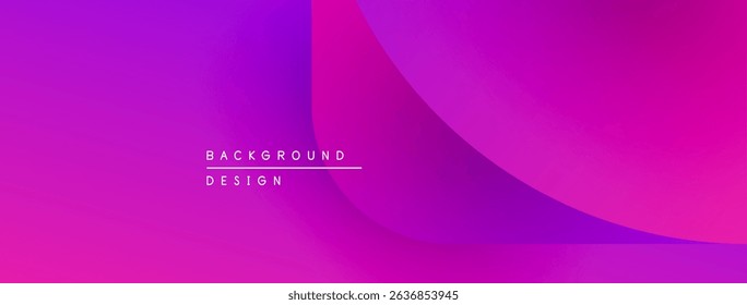 Abstract vibrant background. Gradient shades transition from violet to magenta. Modern design elements create dynamic visual impact.