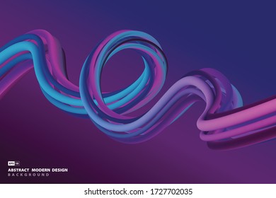 Abstract vibrant blue and violet futuristic pattern line wavy design artwork background. Use for ad, poster, template design, print, cover. illustration vector eps10