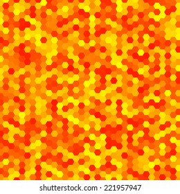 Abstract vibrant bright geometric background formed with hexagons.