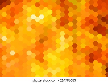 Abstract vibrant bright honeycomb background.