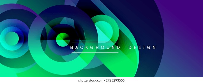 Abstract vibrant circles overlap, creating dynamic colorful background. Modern design features gradients, smooth transitions.