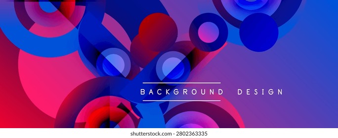 Abstractas círculos vibrantes se