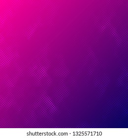 Abstract vibrant color background with halftone style texture. dots pattern. Vector illustration