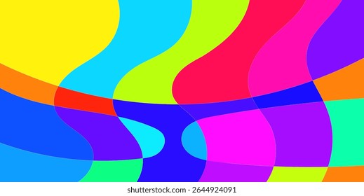 Projeto de campo de cores vibrantes e abstratos