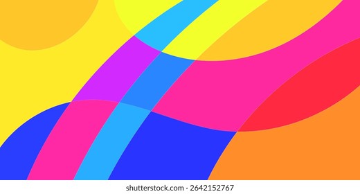 Abstract vibrant color shapes (1)