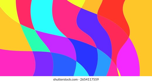 Abstract vibrant color shapes (1)