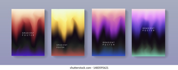 Abstract vibrant colorful gradient background illustration vector design. Modern fluid backdrops.
