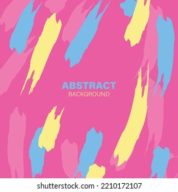 Abstract vibrant colors of pink yellow and blue background. Vector illustration