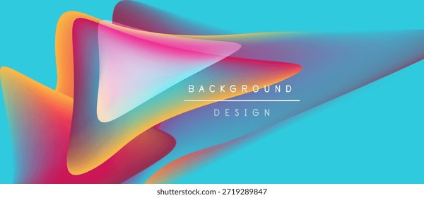 Abstractas diseño vibrante. Las Formas fluidas fusionan colores, creando un fondo dinámico. El texto lee el diseño de fondo. Estética moderna.