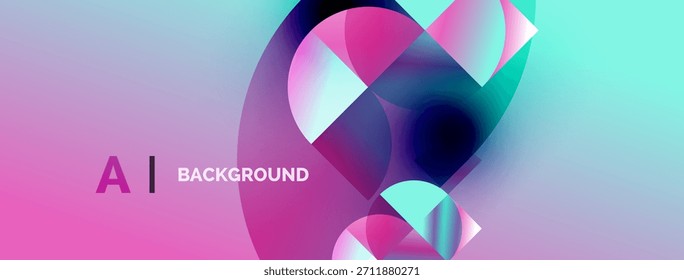 Abstract vibrant design. Overlapping circles create dynamic visual effect. Gradient colors blend smoothly, modern aesthetic.