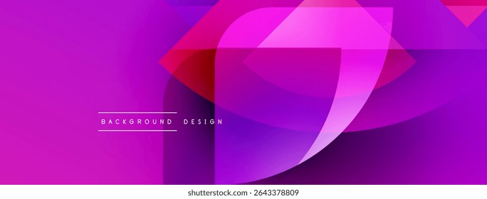 Abstract vibrant design. Purple hues blend, creating flowing shapes. Modern background perfect for digital projects.