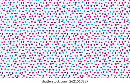 Abstractas patrón de puntos vibrantes.  Diseño colorido y repetitivo con círculos de color rosa, azul y púrpura que crean una imagen dinámica y texturizada. Ideal para fondos, diseño de Sitio web o estampados textiles.