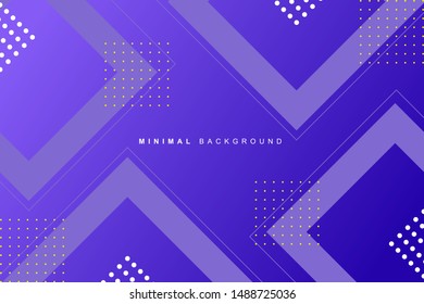 Abstract vibrant dynamic minimal geometric purple background