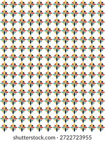 Projeto de telha geométrica vibrante abstrato
