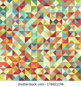 Abstract vibrant geometric triangles background - eps10 vector