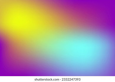 Abstrakter, lebendiger Farbverlauf-Hintergrund. Unscharfe magenta gelbe blaue Vektorgitter in hellen Farben.