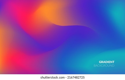 Abstract Vibrant Gradient background. Saturated Colors Smears. Vector EPS. - Shutterstock ID 2167482725