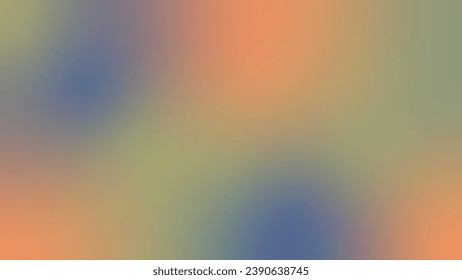 Abstract Vibrant Gradient background. Saturated apricot crush, viridis, blue nova Smears. Minimalistic trendy vector illustration.