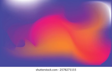 Abstract Vibrant Gradient background. Saturated Colors Smears. Vector EPS.