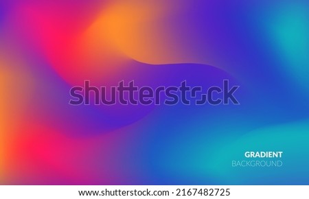 Abstract Vibrant Gradient background. Saturated Colors Smears. Vector EPS.