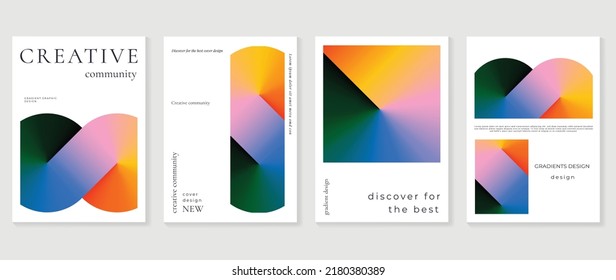 Abstract vibrant gradient background vector  Futuristic style cover template and shapes  colorful   liquid color  Modern wallpaper design perfect for social media  idol poster  photo frame 