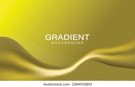 Abstract vibrant gradient background in yellow tones