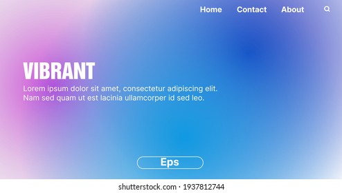 Abstract vibrant gradient background.Creamy gradient , Minimal modern design. Landing page template. Vector illustration.Eps