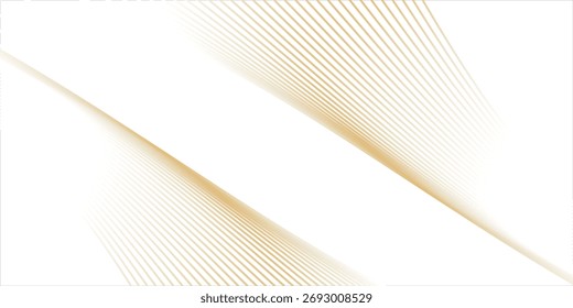 Vetor de fundo de linha de gradiente vibrante abstrato. Papel de parede de estilo de luxo com distorção de linha, linha de onda, ouro. Design de papel de parede moderno para fundo, site, negócios, tecnologia, apresentação.