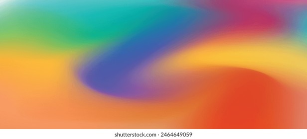 Abstract Vibrant gradient mesh background vector. Saturated Colors blurred fluid texture for Modern template for posters, ad banners, brochures, flyers, covers, websites.