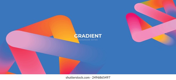 Abstract Vibrant gradient mesh background vector. Saturated Colors blurred fluid texture for Modern template for posters, ad banners, brochures, flyers, covers, websites.