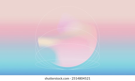 Vetor de fundo de malha de gradiente vibrante abstrato. Saturated Colors blurred fluido textura para modelo moderno para cartazes, anúncios, banner, brochuras, panfletos, capas, sites.