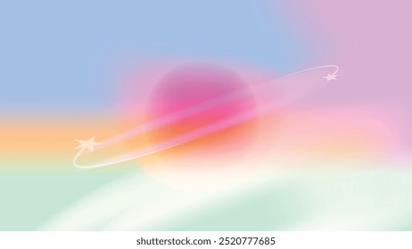 Abstract Vibrant gradient mesh background vector. Saturated Colors blurred fluid texture for Modern template for posters, ads banner, brochures, flyers, covers, websites.