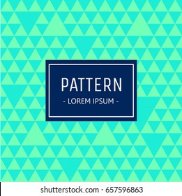 Abstract vibrant green triangle pattern, seamless vector design