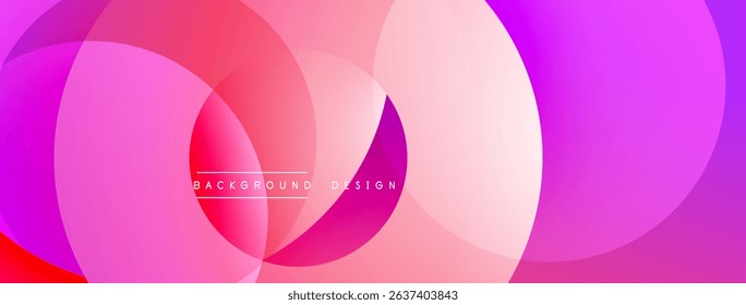 Abstract vibrant layers create flowing pink, purple, red gradients. Modern design element for backgrounds, banners, presentations.