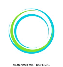 Abstract Vibrant Lens Circle Symbol Logo Design