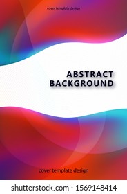 Abstract vibrant modern color design. Blurred texture of gradients. Background for banner, flyer, business card, poster, wallpaper, brochure, smartphone screen, mobile application. Vector.